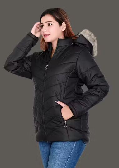 Black Winter Parka Jacket