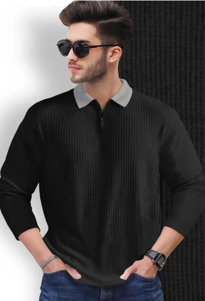 The Alpha Black Polo – Tshirt