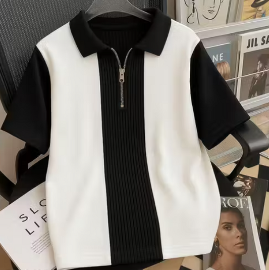 SplitTone™ Colorblock Polo Tee – Street Casual Edition