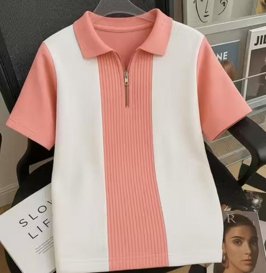 SplitTone™ Colorblock Polo Tee – Street Casual Edition