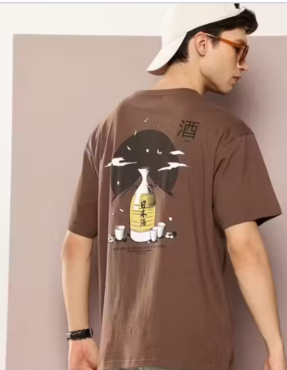 DripCore™ Oversized Cotton Tee – Everyday Print Edition