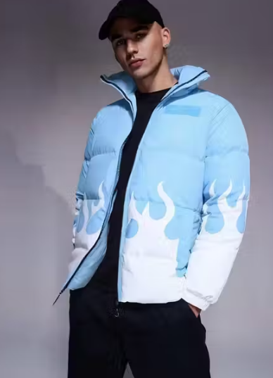 NightTorque Premium Printed Puffer Jacket – Men’s Rider Edition