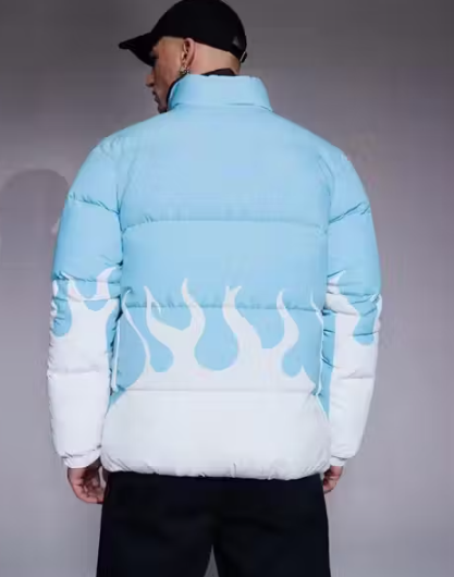 NightTorque Premium Printed Puffer Jacket – Men’s Rider Edition