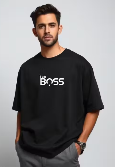 BlvckCore Oversized Graphic Tee – Minimal Street Flex