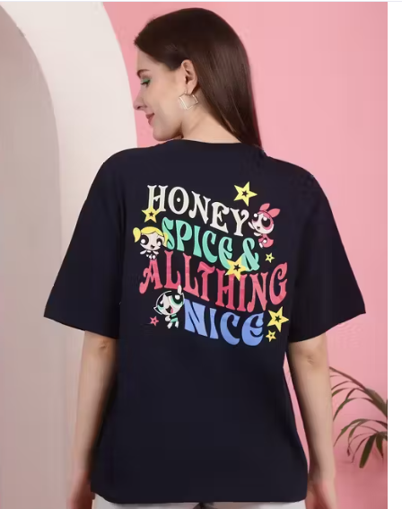 CoreFit Solid Oversized Tee – Everyday Minimalist Look for Women