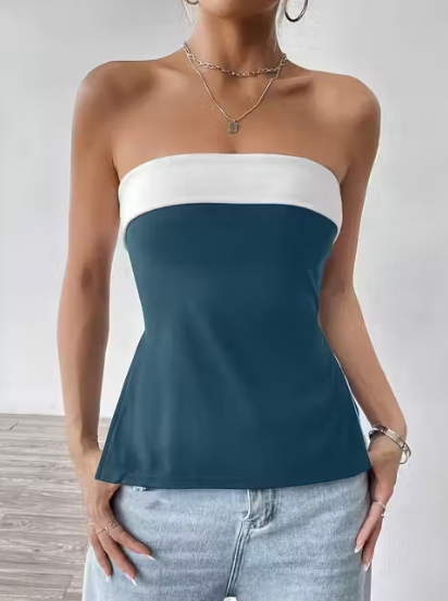 "Side Scene Strapless"