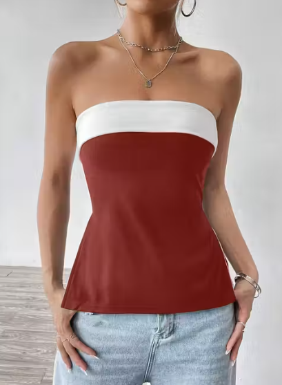 "Side Scene Strapless"