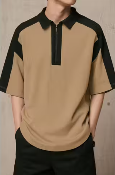 Trendify Luxe Polo Neck Tee