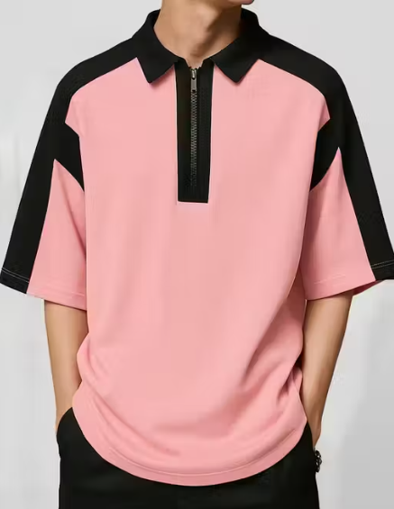 Trendify Luxe Polo Neck Tee