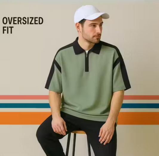 Trendify Colorblocked Oversized Tee – Effortless Cool in Every Shade