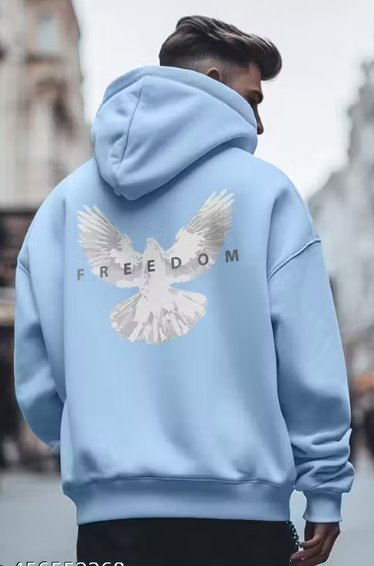 Blue Backprint Unisex Hoodie