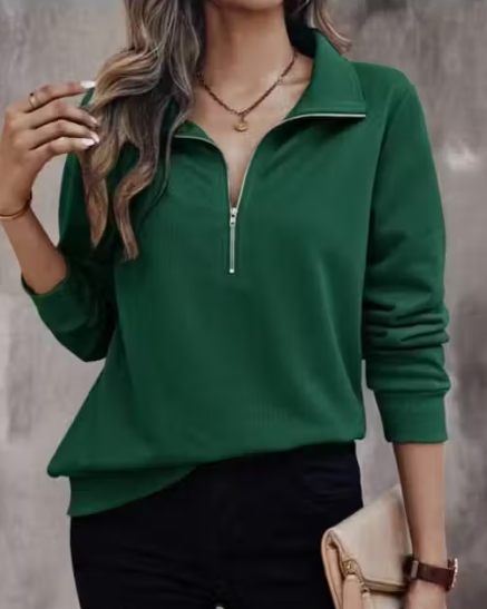 Hip-Hop Solid Fleece Sweatshirt