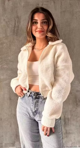 Women’s Cream Wool Jacket