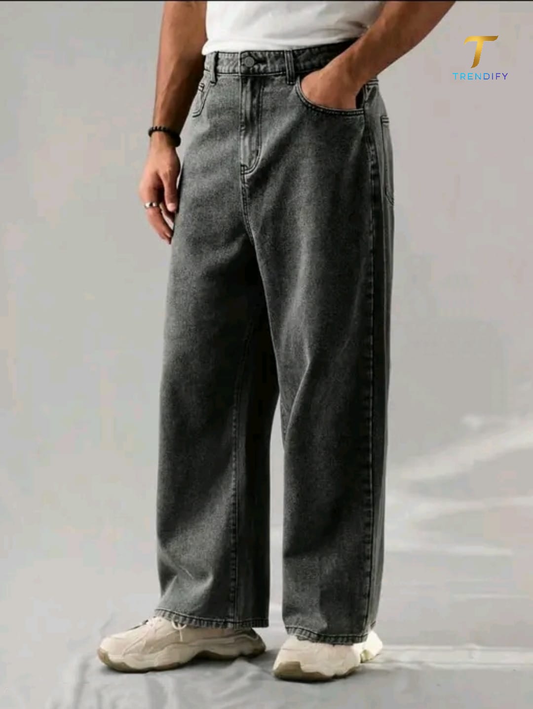 Trendify ShadowFlex Baggy Fit Jeans