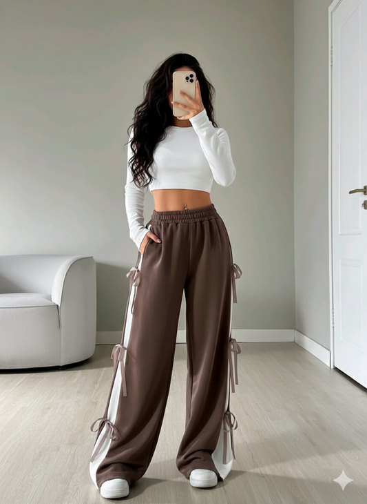 Trendy Elegant Self-Design Cotton Trousers for Women