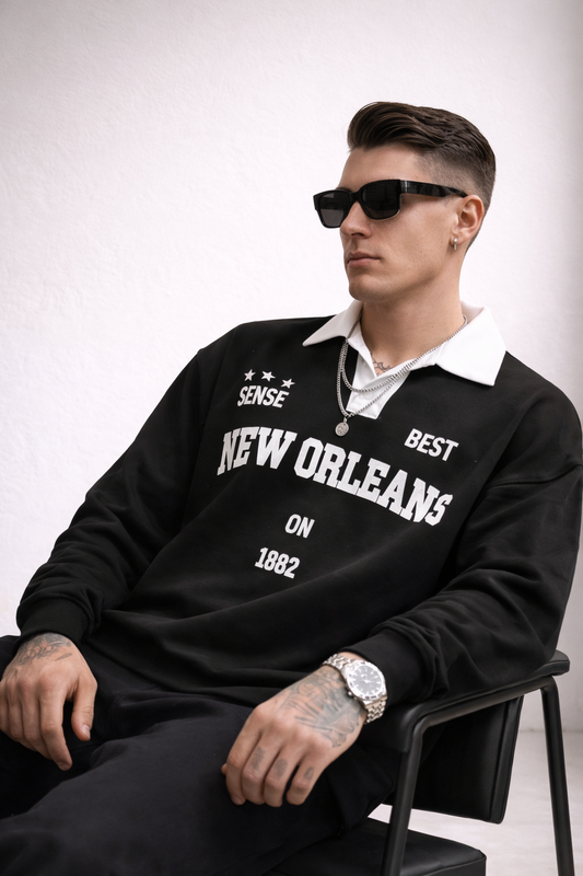 Men’s Black Typography Printed T-Shirt